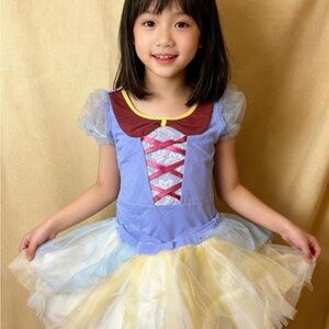 Charming Fairy Tale Costume in Blue, Yellow, and Red